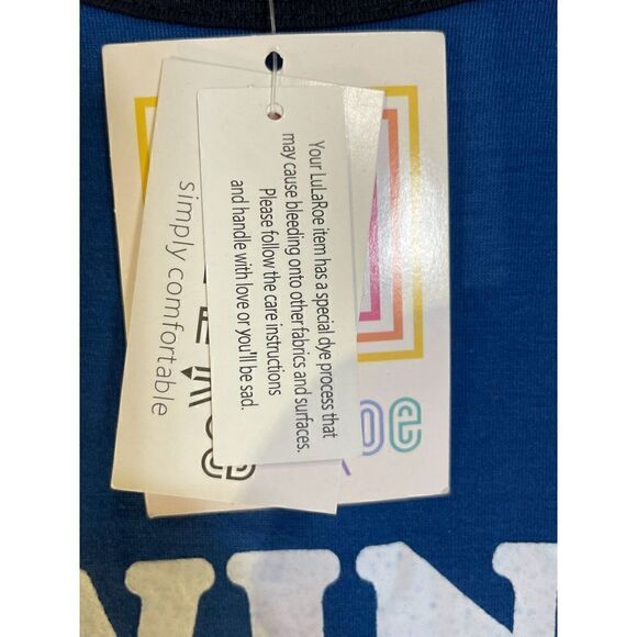 NWT Lularoe Sm Liv Baseball Ringer Tee - Picture 5 of 16